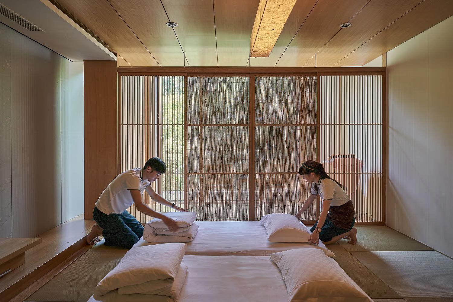 โรงแรมรอยัล เจียว ซี เจียวซี ภายนอก รูปภาพ A traditional Japanese massage room